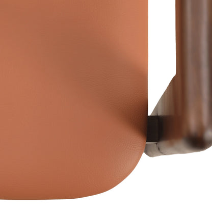 Velo Series Dining Chair with Upholstered Leather and Rubberwood Legs - Elax Furniture