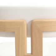 Velo Series Dining Chair with Upholstered Leather and Rubberwood Legs - Elax Furniture