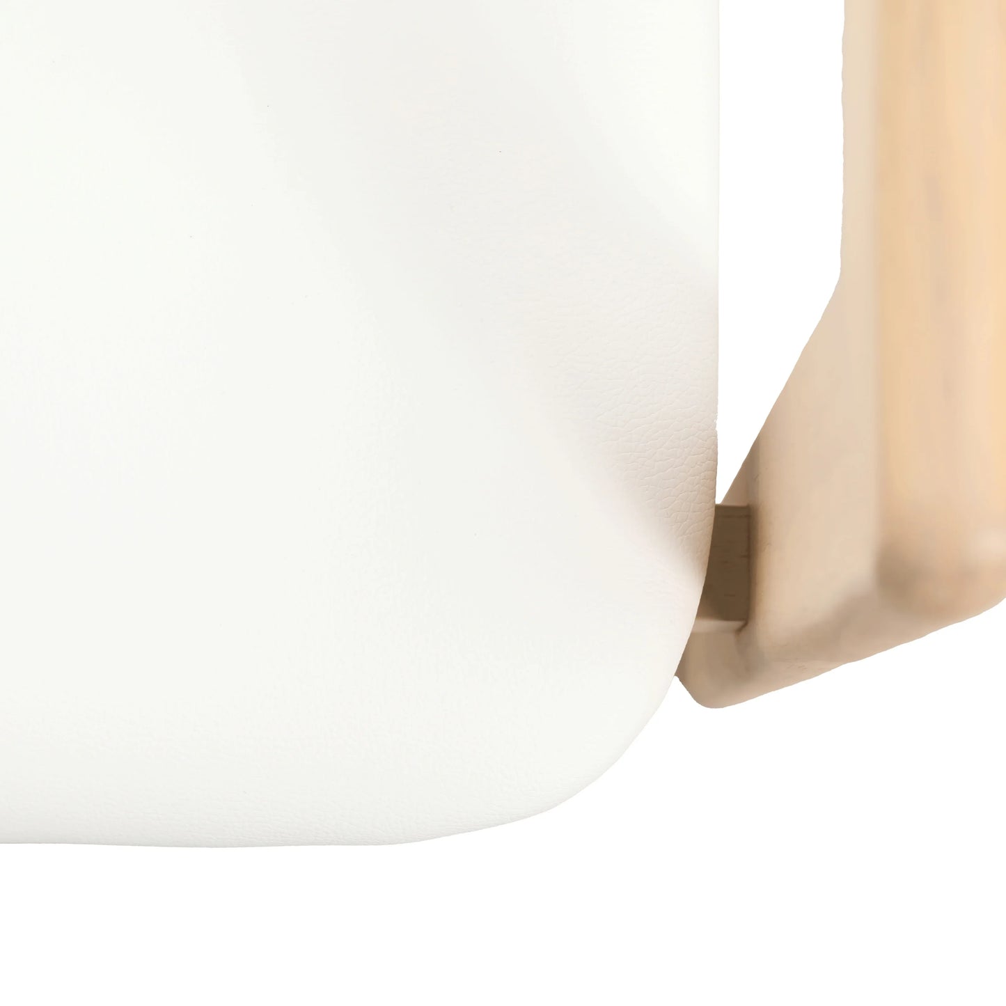 Velo Series Dining Chair with Upholstered Leather and Rubberwood Legs - Elax Furniture