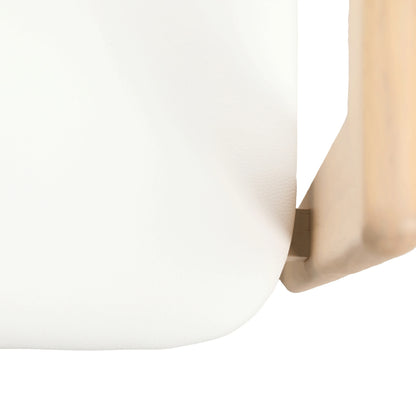 Velo Series Dining Chair with Upholstered Leather and Rubberwood Legs - Elax Furniture