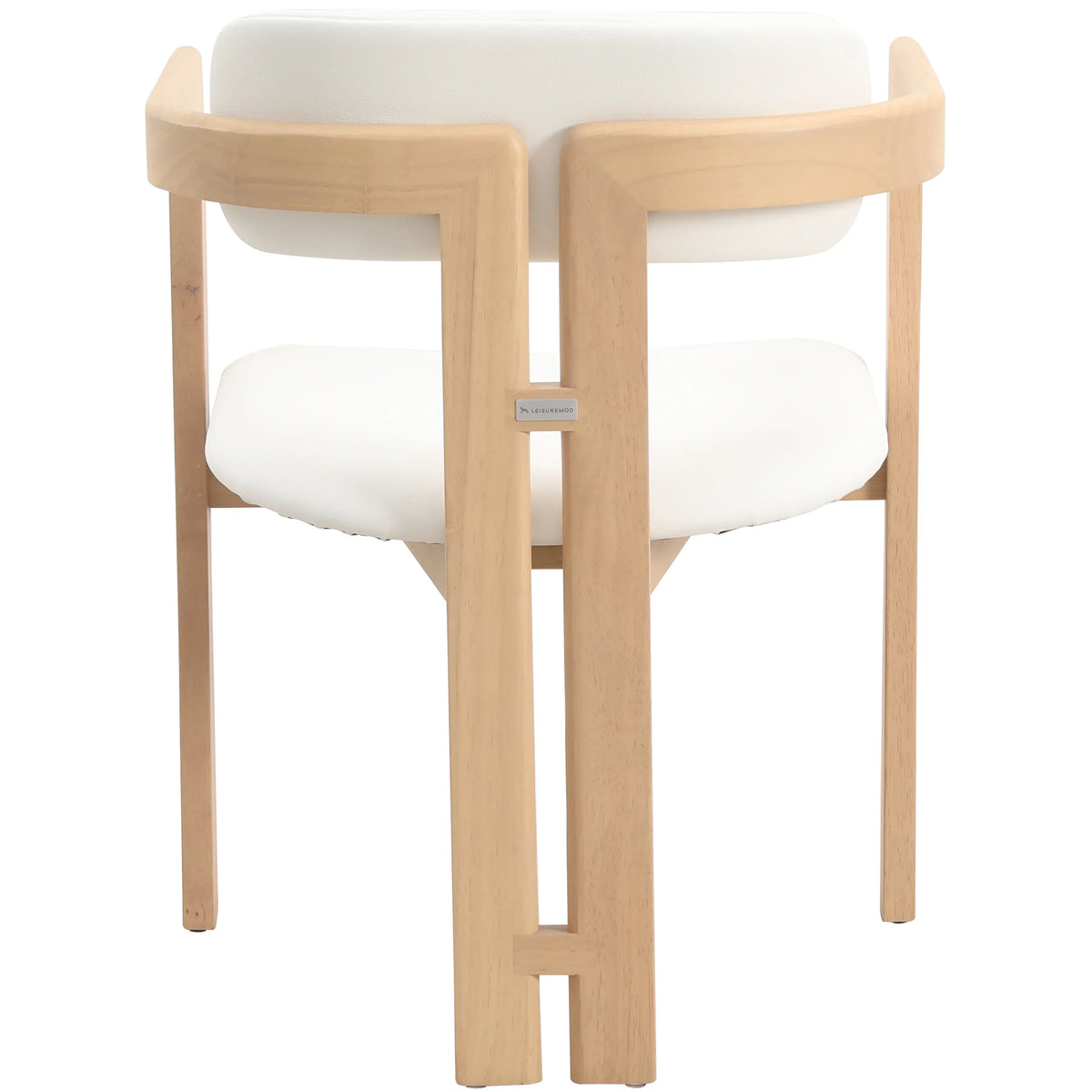 Velo Series Dining Chair with Upholstered Leather and Rubberwood Legs - Elax Furniture