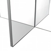 Valore Side Table with Round MDF Tabletop and Sturdy Acrylic Cross Base - Elax Furniture