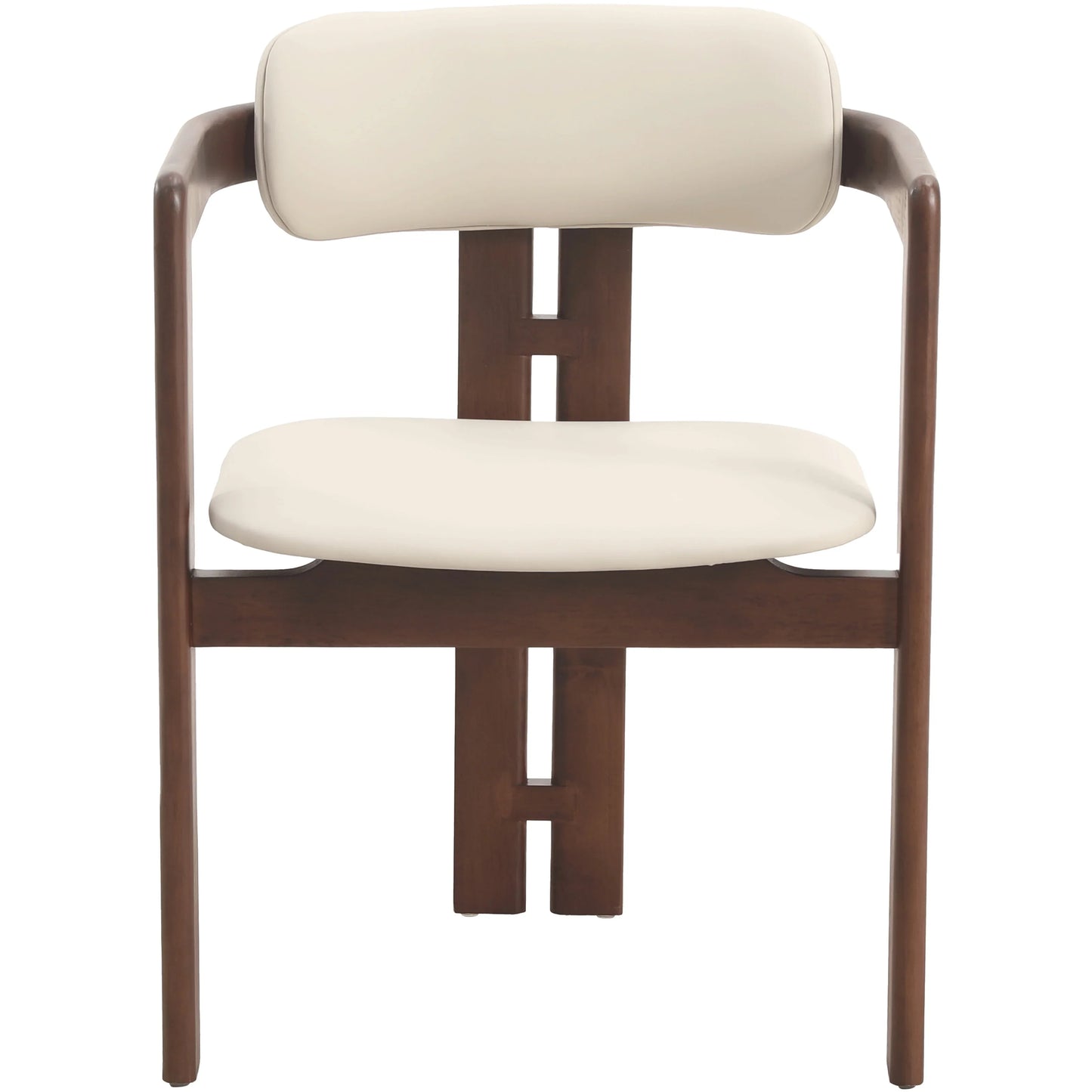Velo Series Dining Chair with Upholstered Leather and Rubberwood Legs - Elax Furniture