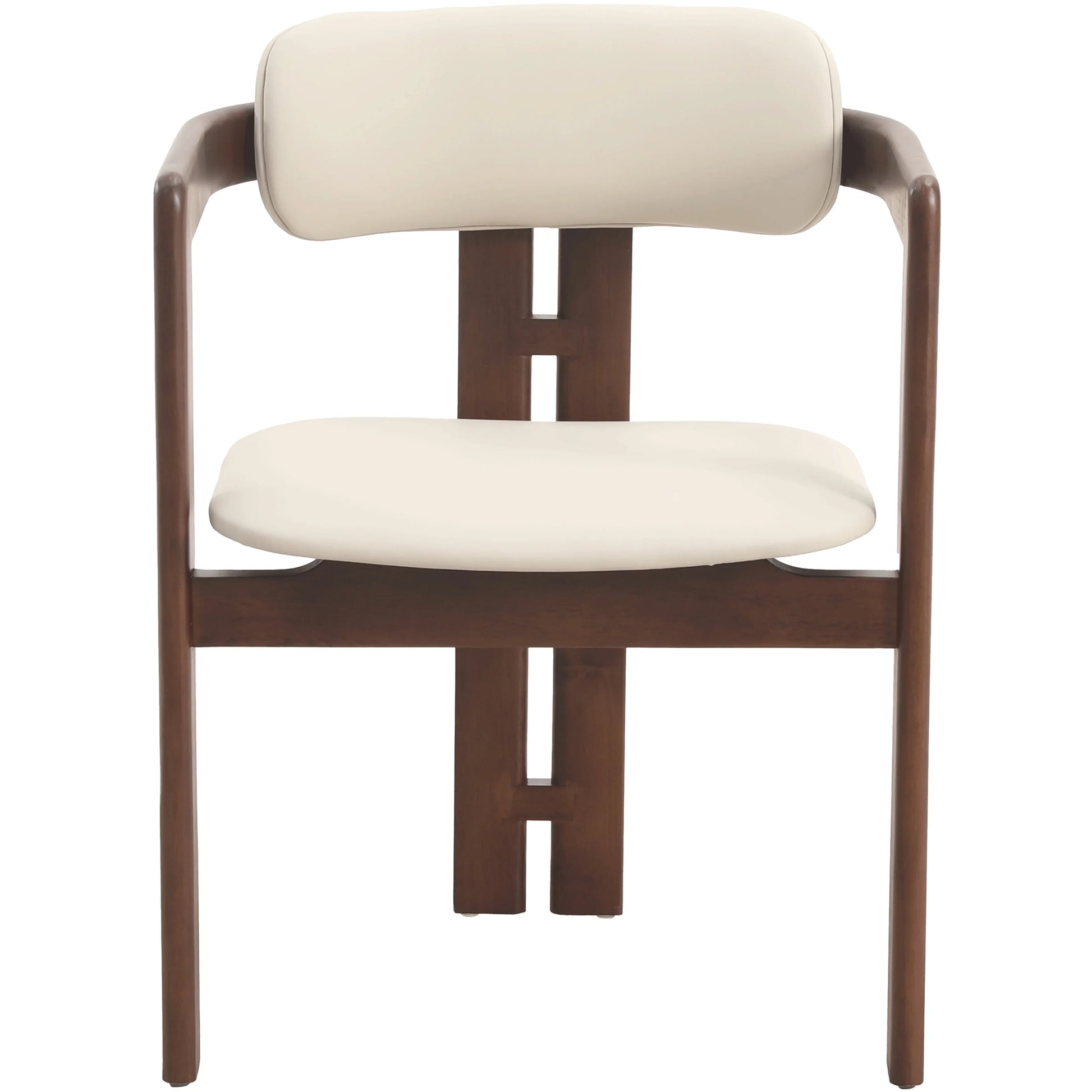 Velo Series Dining Chair with Upholstered Leather and Rubberwood Legs - Elax Furniture