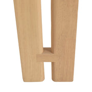 Velo Series Dining Chair with Upholstered Leather and Rubberwood Legs Natural White Dining Chair Leisuremod
