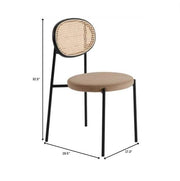 Verve 5-Piece Dining Set with 36" Round Dining Table Black MDF Top and Gold Base with 4 Velvet Dining Chairs in Black Steel Legs - Elax Furniture