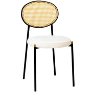 Verve 5-Piece Dining Set with 36" Round Dining Table Black MDF Top and Gold Base with 4 Velvet Dining Chairs in Black Steel Legs - Elax Furniture