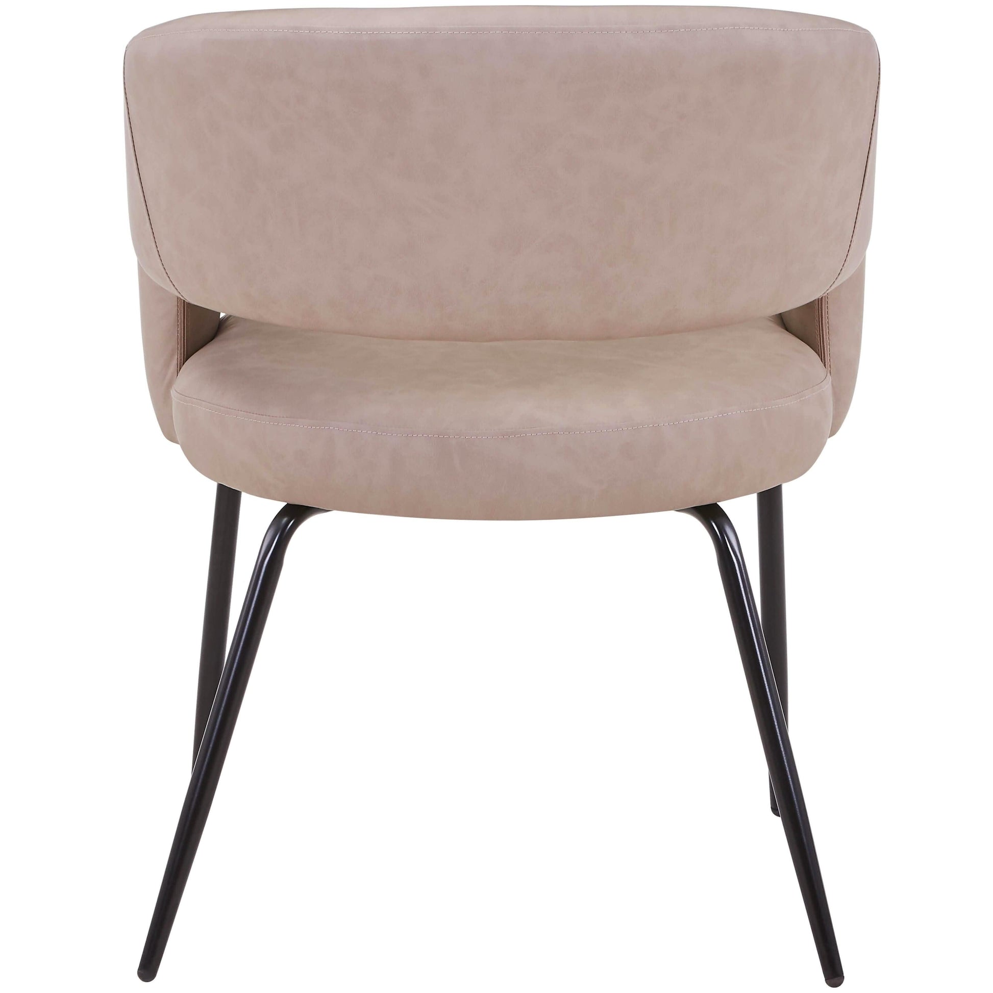 Verve 5-Piece Dining Set with 36" Round Dining Table in Black MDF Top and 4 Dining Chairs Upholstered in Velvet/Leather - Elax Furniture