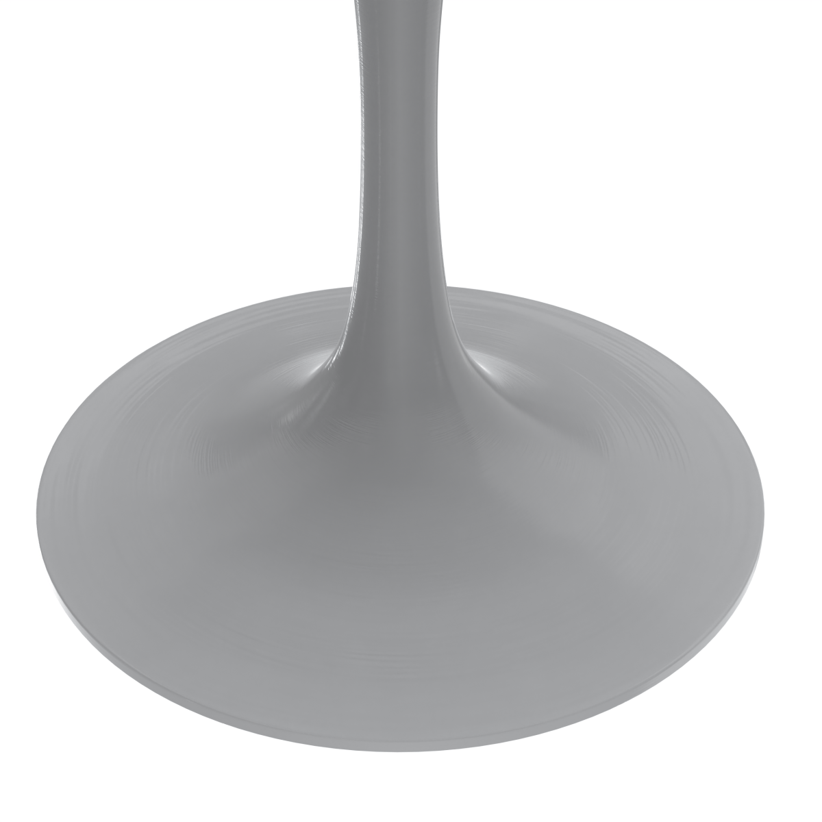 Verve Round Dining Table with MDF/Sintered Stone/Resin Tabletop in White Stainless Steel Pedestal Base MDF 48 Inch Natural Wood Dining Table Leisuremod