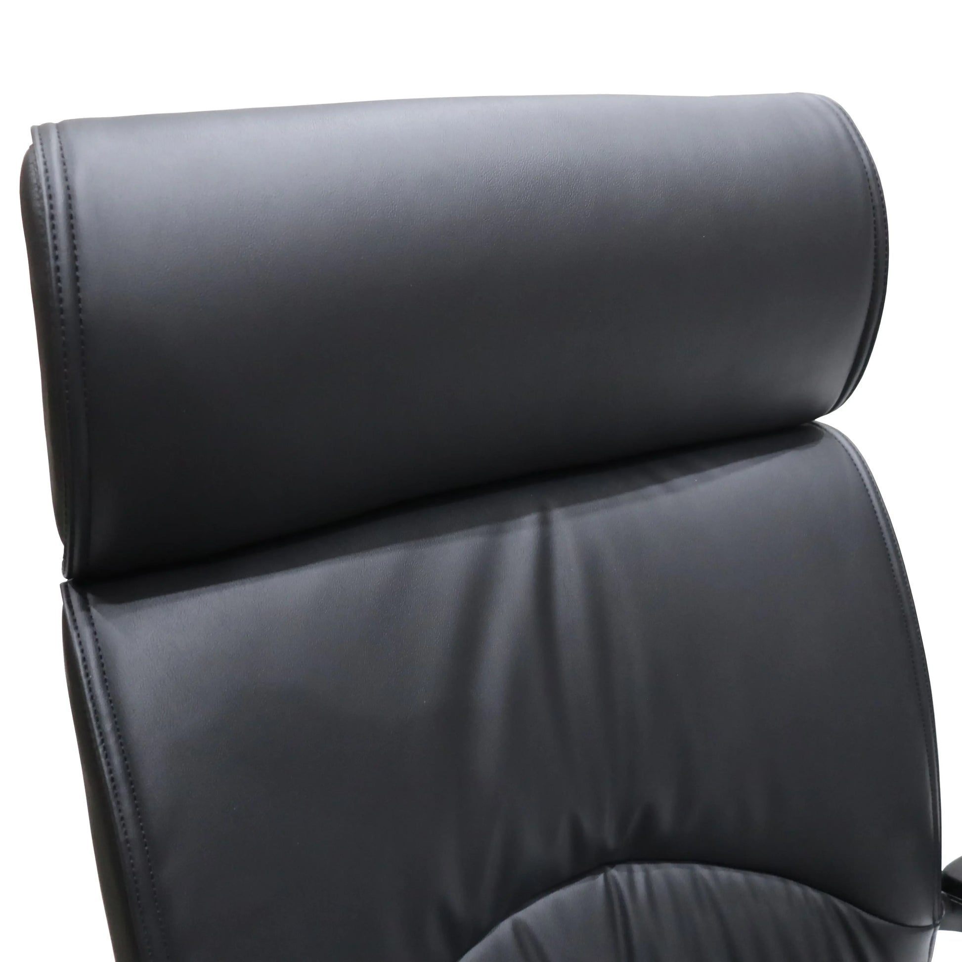 Vantage Leather Office Chair with Aluminum Base and Swivel, and Tilt - Elax Furniture