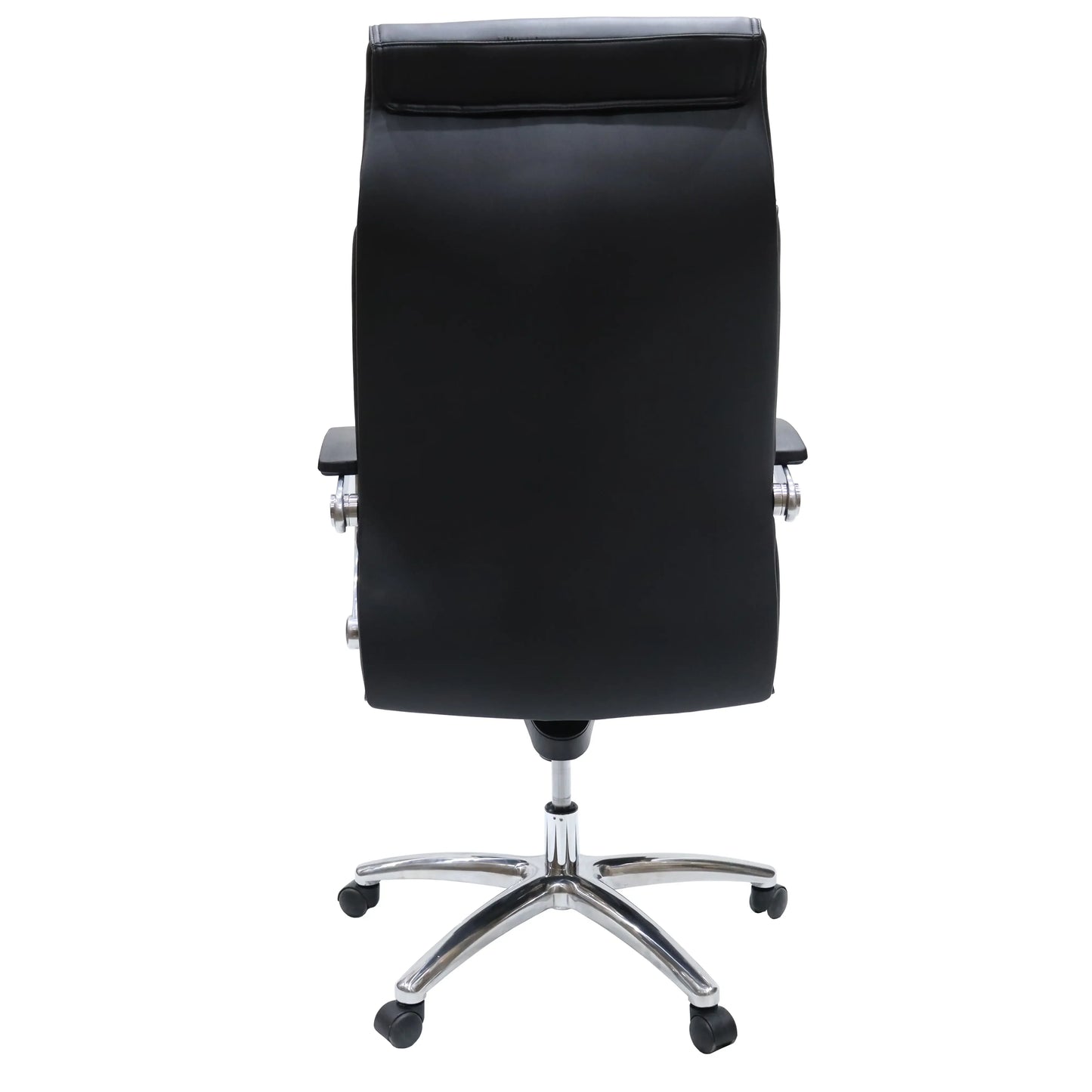 Vantage Leather Office Chair with Aluminum Base and Swivel, and Tilt - Elax Furniture