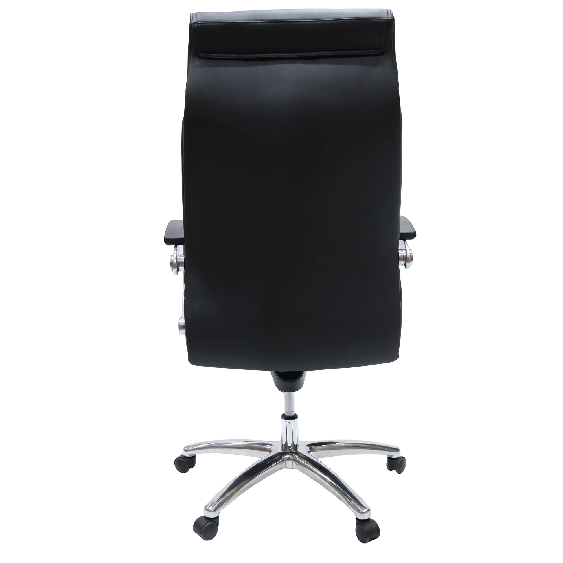 Vantage Leather Office Chair with Aluminum Base and Swivel, and Tilt - Elax Furniture