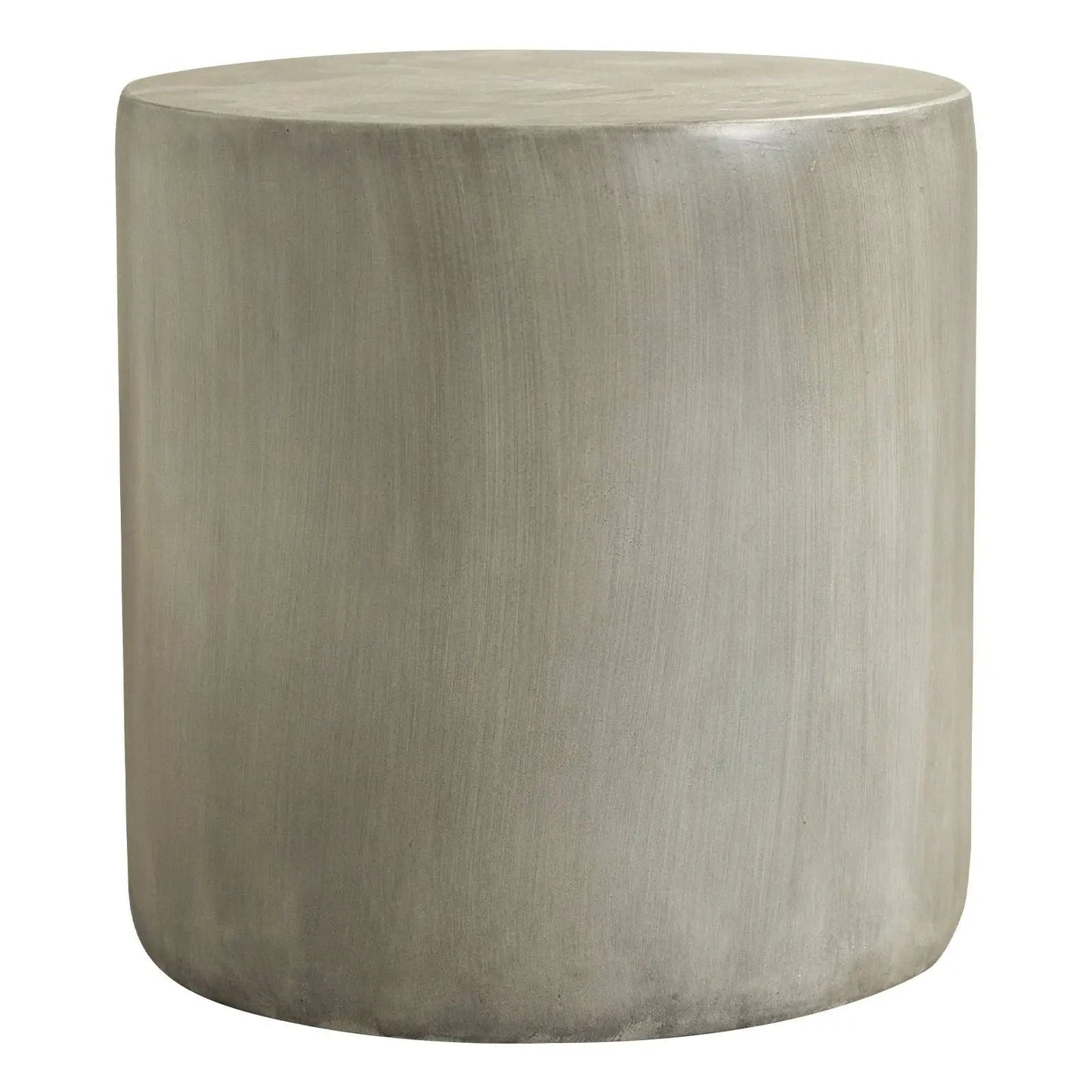 Vintara Round Fiberstone Side Table with Brushed Finish – Indoor & Outdoor Accent Table