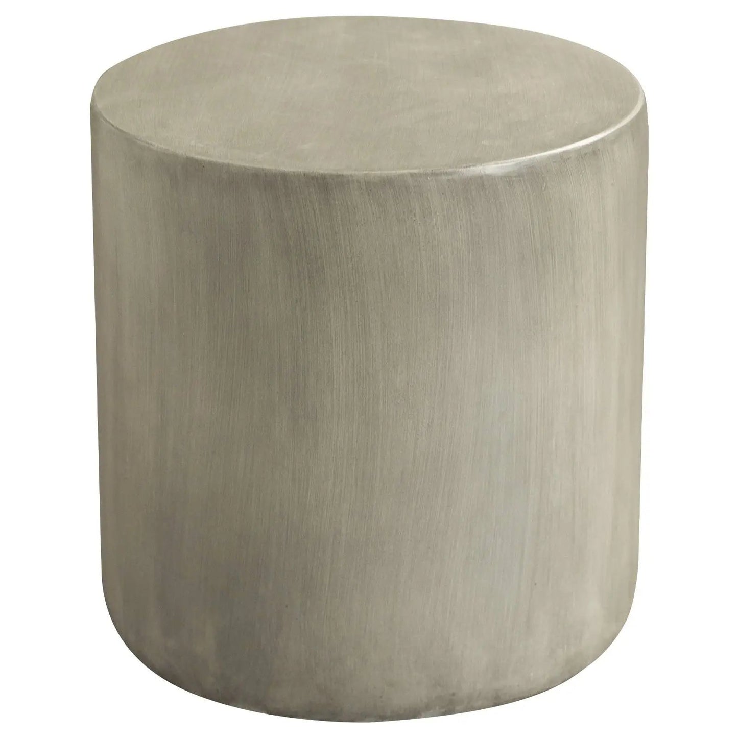 Vintara Round Fiberstone Side Table with Brushed Finish – Indoor & Outdoor Accent Table