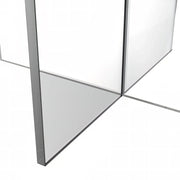 Valore Coffee Table with Round MDF Tabletop and Sturdy Acrylic Cross Base - Elax Furniture