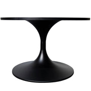 Verve 27” Round Coffee Table with MDF Top and Stainless Steel Base - Elax Furniture