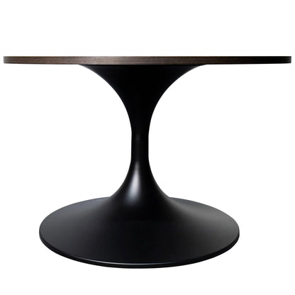 Verve 27” Round Coffee Table with MDF Top and Stainless Steel Base - Elax Furniture