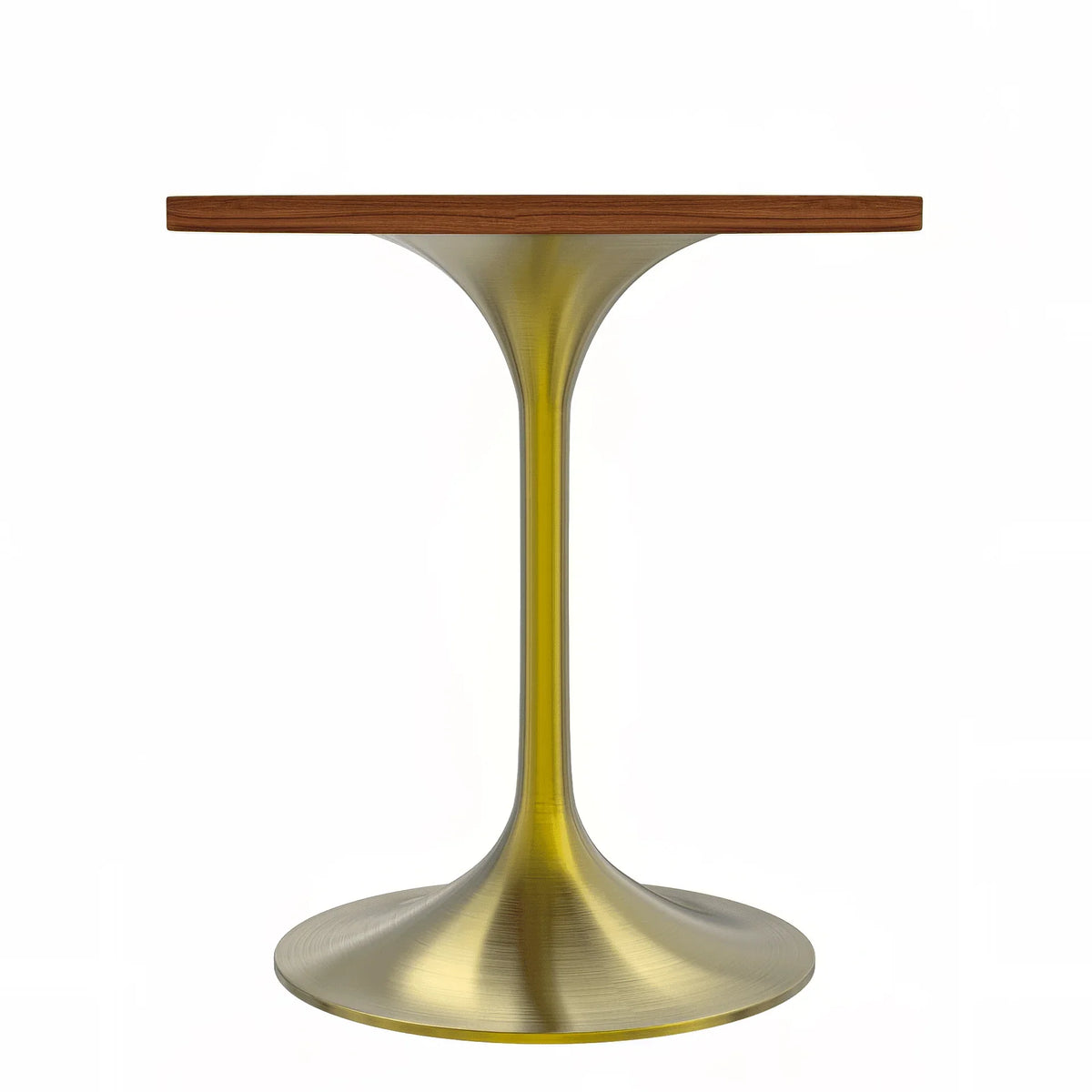 Verve Round Dining Table with MDF/Sintered Stone/Resin Tabletop in Gold Stainless Steel Pedestal Base - Elax Furniture