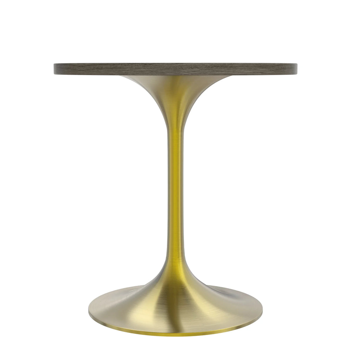 Verve Round Dining Table with MDF/Sintered Stone/Resin Tabletop in Gold Stainless Steel Pedestal Base - Elax Furniture