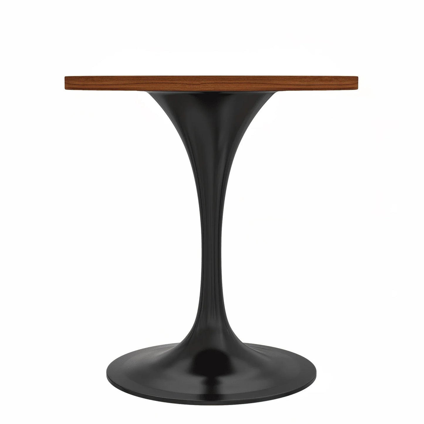 Verve Round Dining Table with MDF/Sintered Stone/Resin Tabletop in Black Stainless Steel Pedestal Base - Elax Furniture