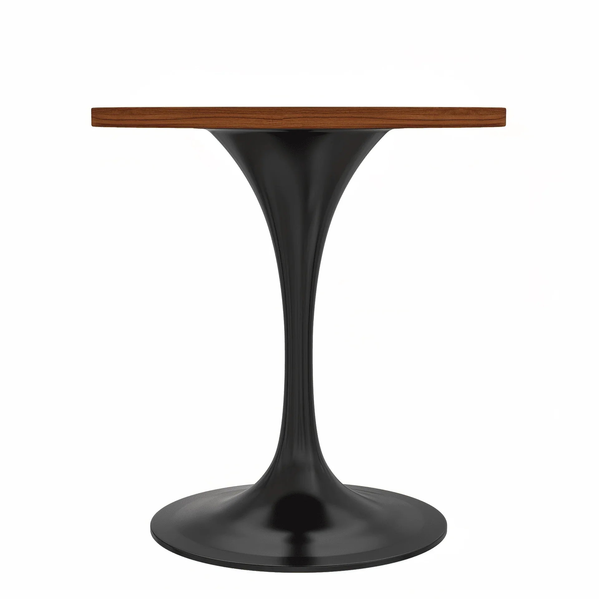 Verve Round Dining Table with MDF/Sintered Stone/Resin Tabletop in Black Stainless Steel Pedestal Base - Elax Furniture