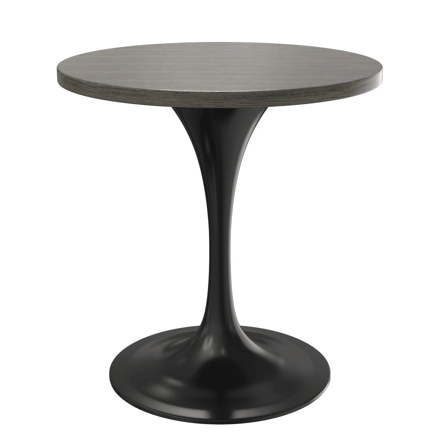 Verve Round Dining Table with MDF/Sintered Stone/Resin Tabletop in Black Stainless Steel Pedestal Base - Elax Furniture