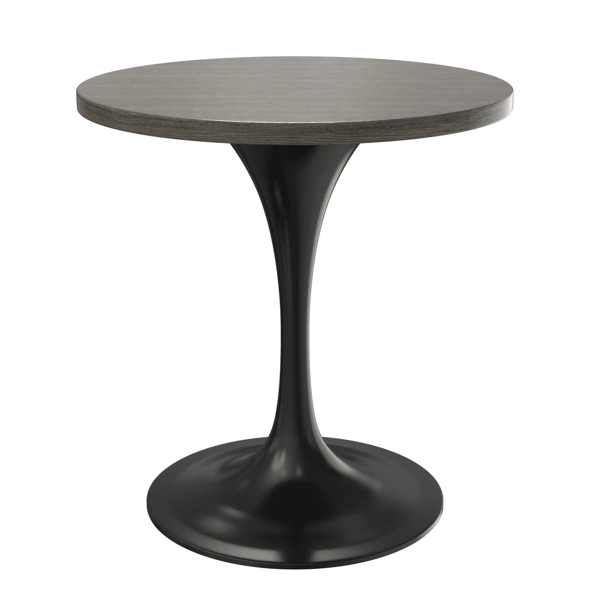Verve Round Dining Table with MDF/Sintered Stone/Resin Tabletop in Black Stainless Steel Pedestal Base - Elax Furniture