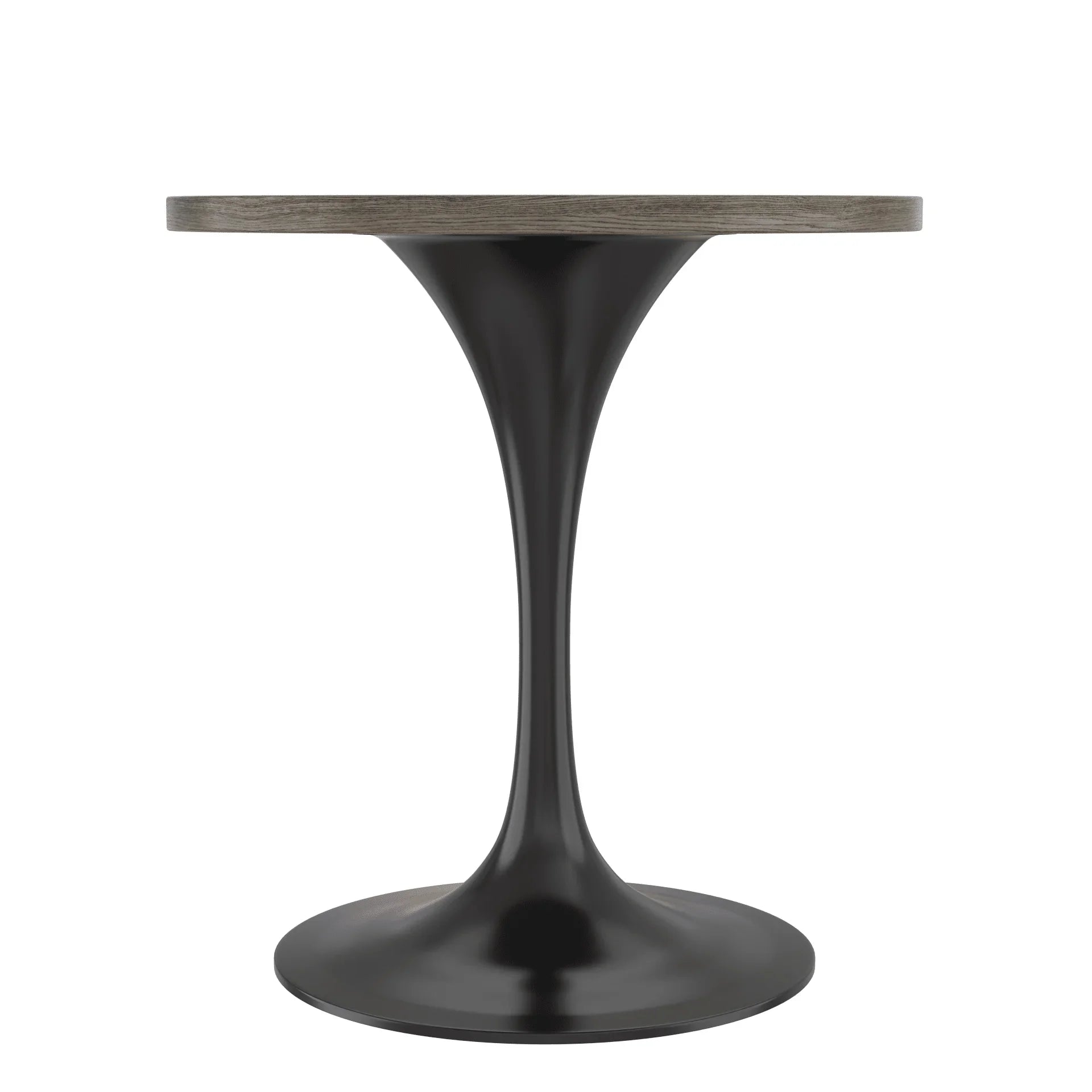 Verve Round Dining Table with MDF/Sintered Stone/Resin Tabletop in Black Stainless Steel Pedestal Base - Elax Furniture