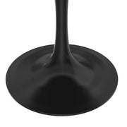 Verve Round Dining Table with MDF/Sintered Stone/Resin Tabletop in Black Stainless Steel Pedestal Base - Elax Furniture