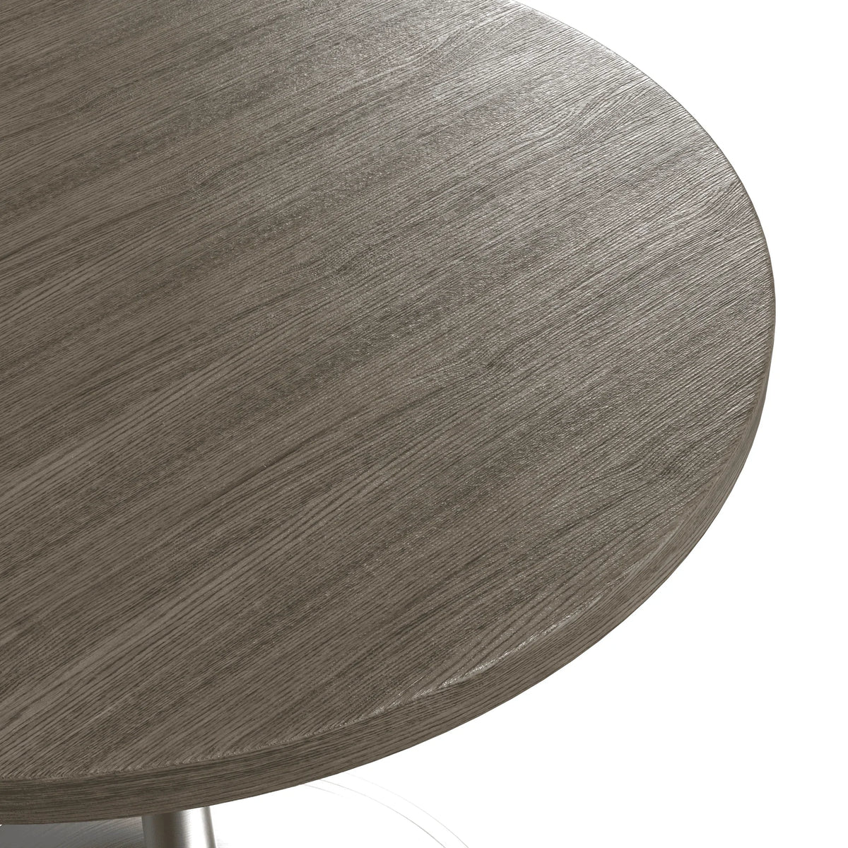 Verve Round Dining Table with MDF/Sintered Stone/Resin Tabletop in Silver Stainless Steel Pedestal Base - Elax Furniture