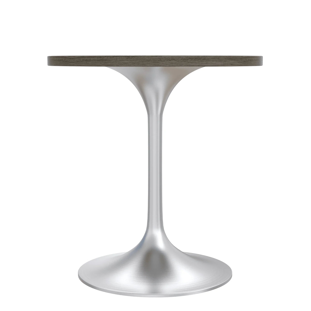Verve Round Dining Table with MDF/Sintered Stone/Resin Tabletop in Silver Stainless Steel Pedestal Base - Elax Furniture