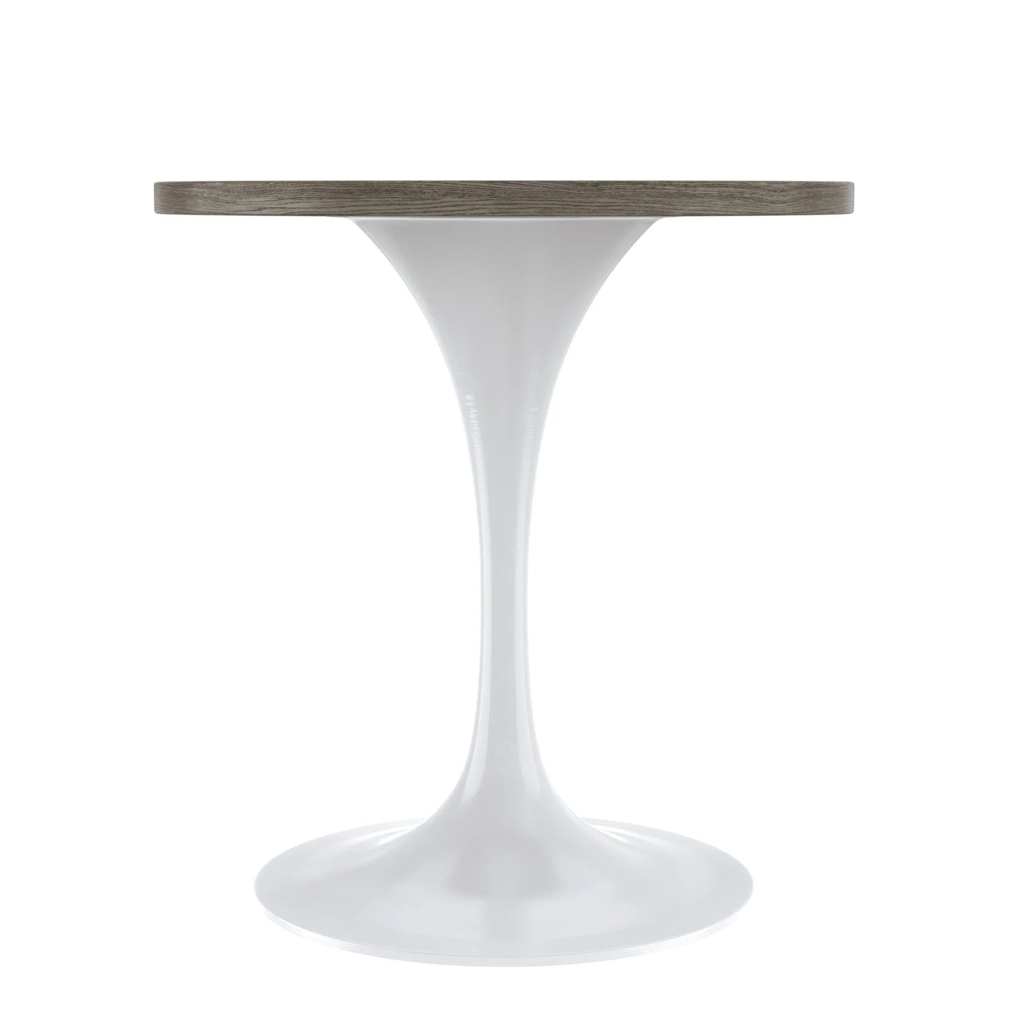 Verve Round Dining Table with MDF/Sintered Stone/Resin Tabletop in White Stainless Steel Pedestal Base - Elax Furniture