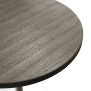 Verve Round Dining Table with MDF/Sintered Stone/Resin Tabletop in White Stainless Steel Pedestal Base - Elax Furniture