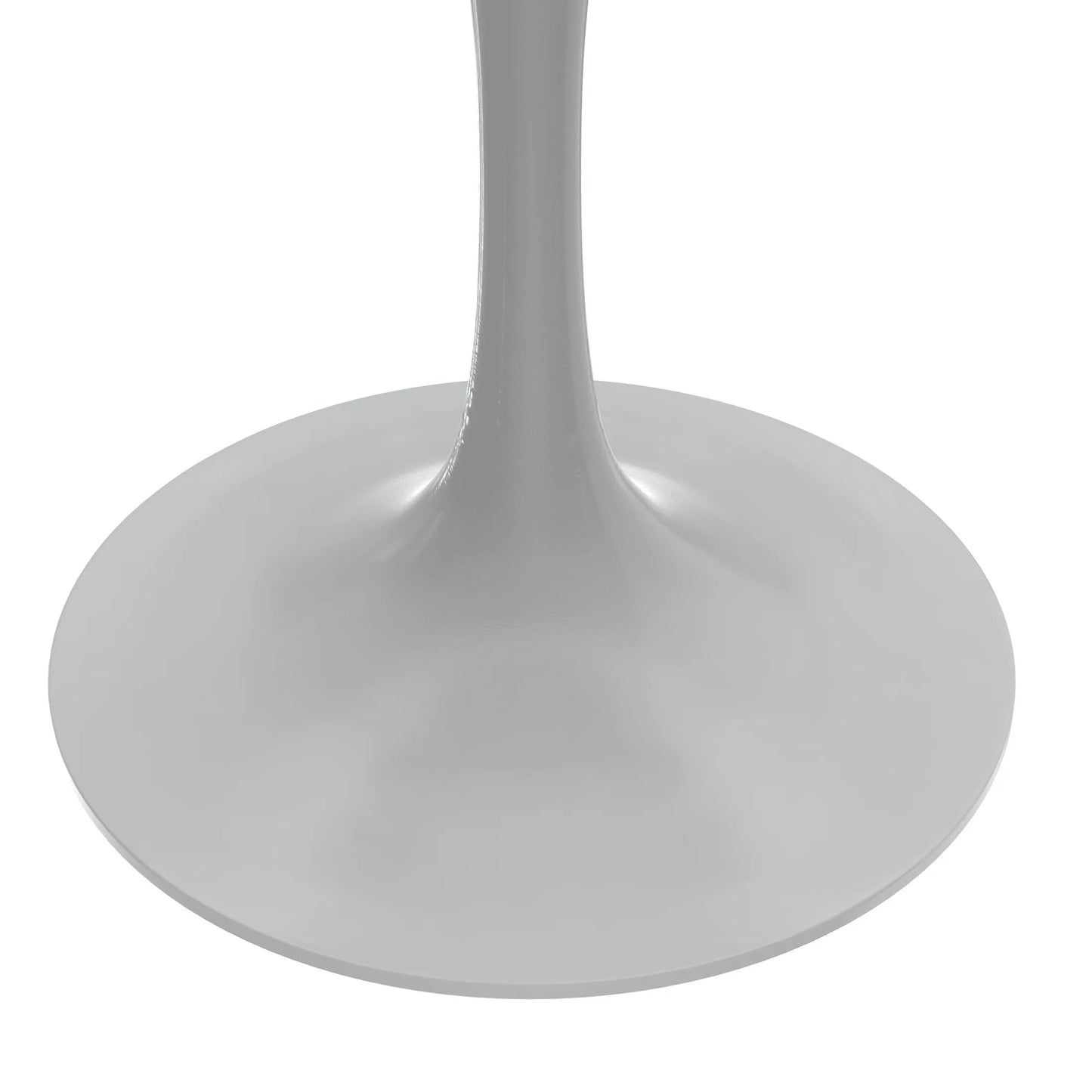 Verve Round Dining Table with MDF/Sintered Stone/Resin Tabletop in White Stainless Steel Pedestal Base - Elax Furniture