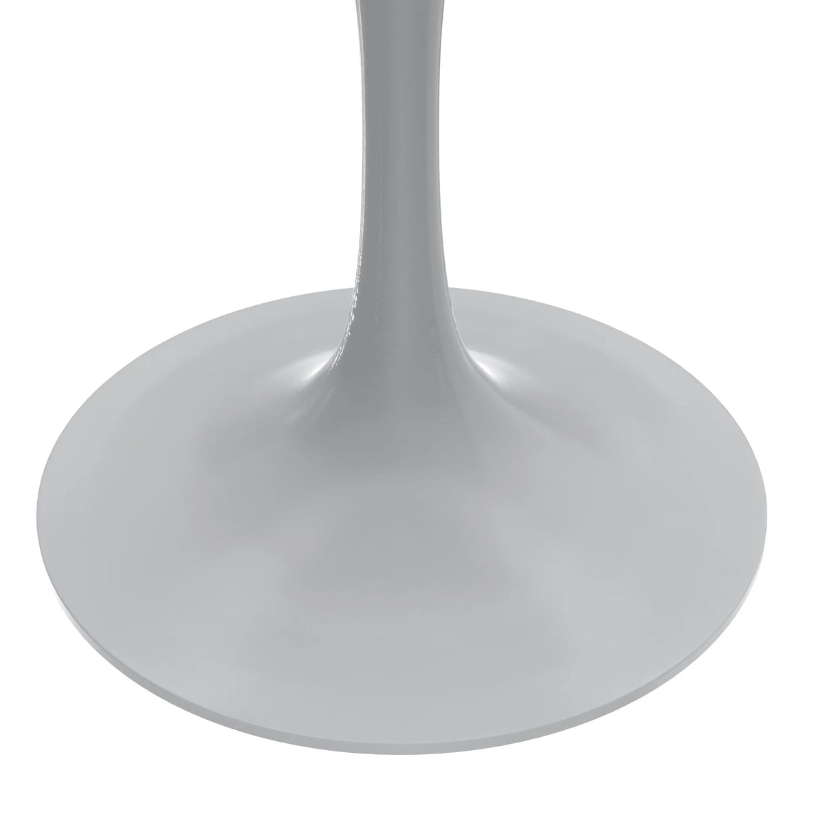 Verve Round Dining Table with MDF/Sintered Stone/Resin Tabletop in White Stainless Steel Pedestal Base - Elax Furniture