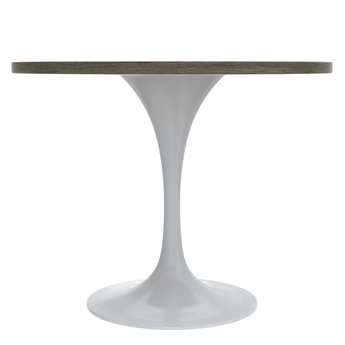 Verve Round Dining Table with MDF/Sintered Stone/Resin Tabletop in White Stainless Steel Pedestal Base - Elax Furniture