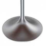 Verve Round Dining Table with MDF/Sintered Stone/Resin Tabletop in Silver Stainless Steel Pedestal Base - Elax Furniture