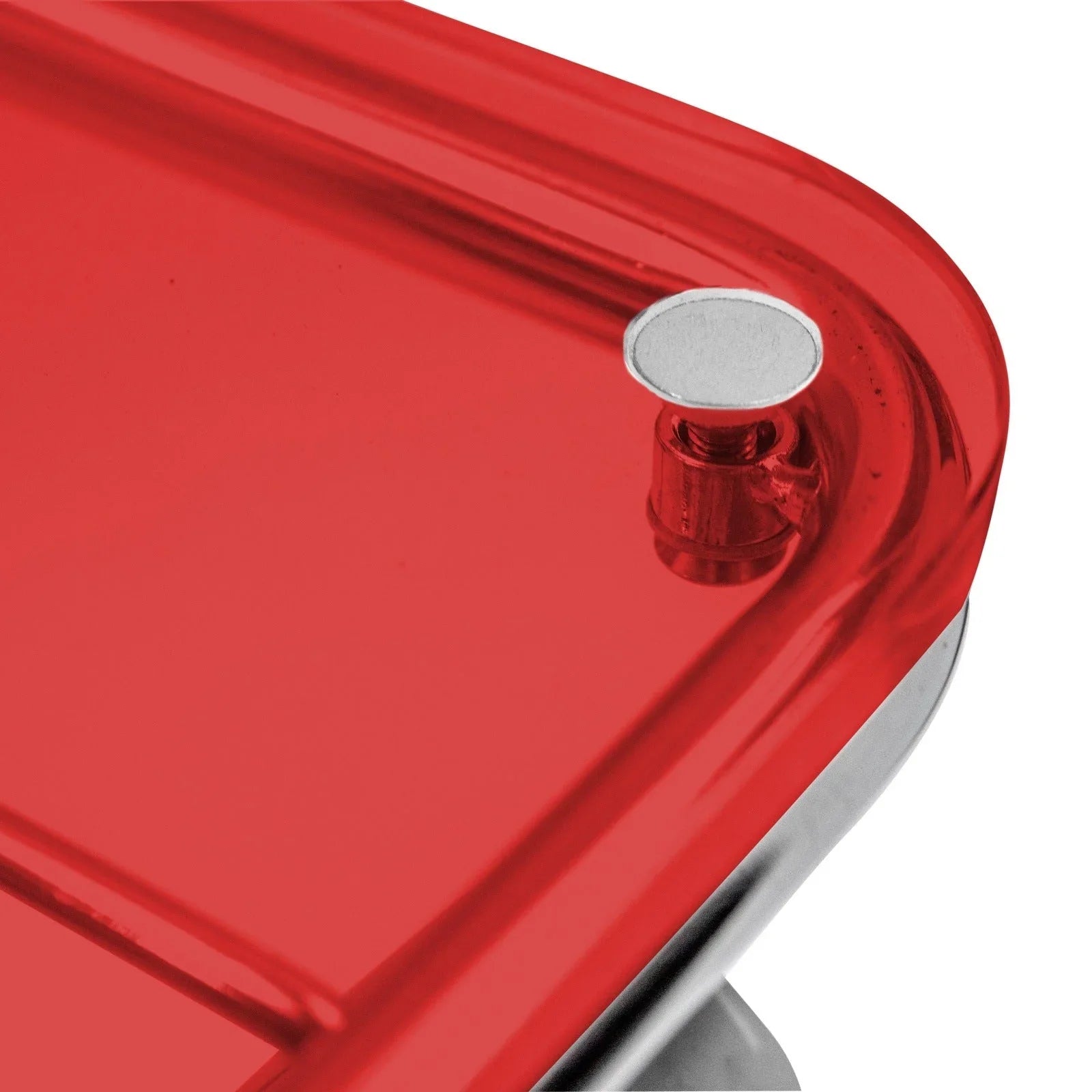 Victorian Acrylic Foldable End Side Table Tray with Chrome Metal Legs - Elax Furniture