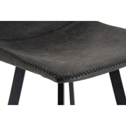 Elland 5-Piece Bar-Height Dining Set with Round MDF Bar Table and Leather Bar Stools - Elax Furniture