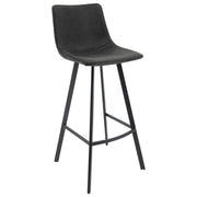 Elland 5-Piece Bar-Height Dining Set with Round MDF Bar Table and Leather Bar Stools - Elax Furniture