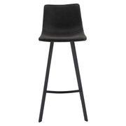 Elland 5-Piece Bar-Height Dining Set with Round MDF Bar Table and Leather Bar Stools - Elax Furniture