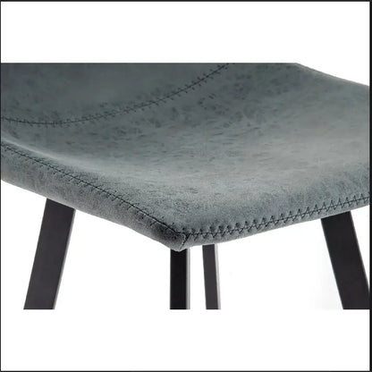 Elland 5-Piece Bar-Height Dining Set with Round MDF Bar Table and Leather Bar Stools - Elax Furniture