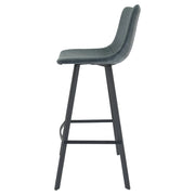 Elland 5-Piece Bar-Height Dining Set with Round MDF Bar Table and Leather Bar Stools - Elax Furniture