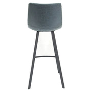 Elland 5-Piece Bar-Height Dining Set with Round MDF Bar Table and Leather Bar Stools - Elax Furniture