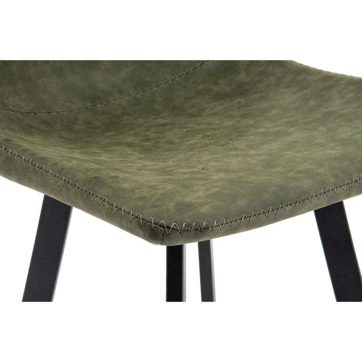 Elland 5-Piece Bar-Height Dining Set with Round MDF Bar Table and Leather Bar Stools - Elax Furniture
