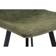 Elland 5-Piece Bar-Height Dining Set with Round MDF Bar Table and Leather Bar Stools - Elax Furniture