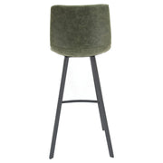 Elland 5-Piece Bar-Height Dining Set with Round MDF Bar Table and Leather Bar Stools - Elax Furniture