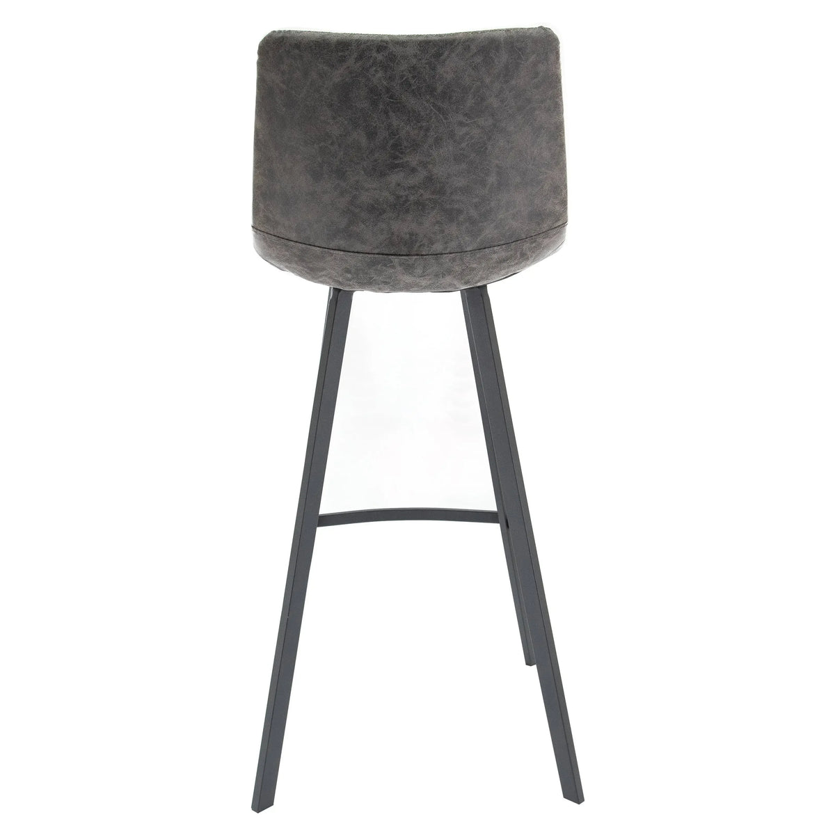 Elland 5-Piece Bar-Height Dining Set with Round MDF Bar Table and Leather Bar Stools - Elax Furniture