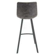 Elland 5-Piece Bar-Height Dining Set with Round MDF Bar Table and Leather Bar Stools - Elax Furniture