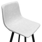 Elland 5-Piece Bar-Height Dining Set with Round MDF Bar Table and Leather Bar Stools - Elax Furniture